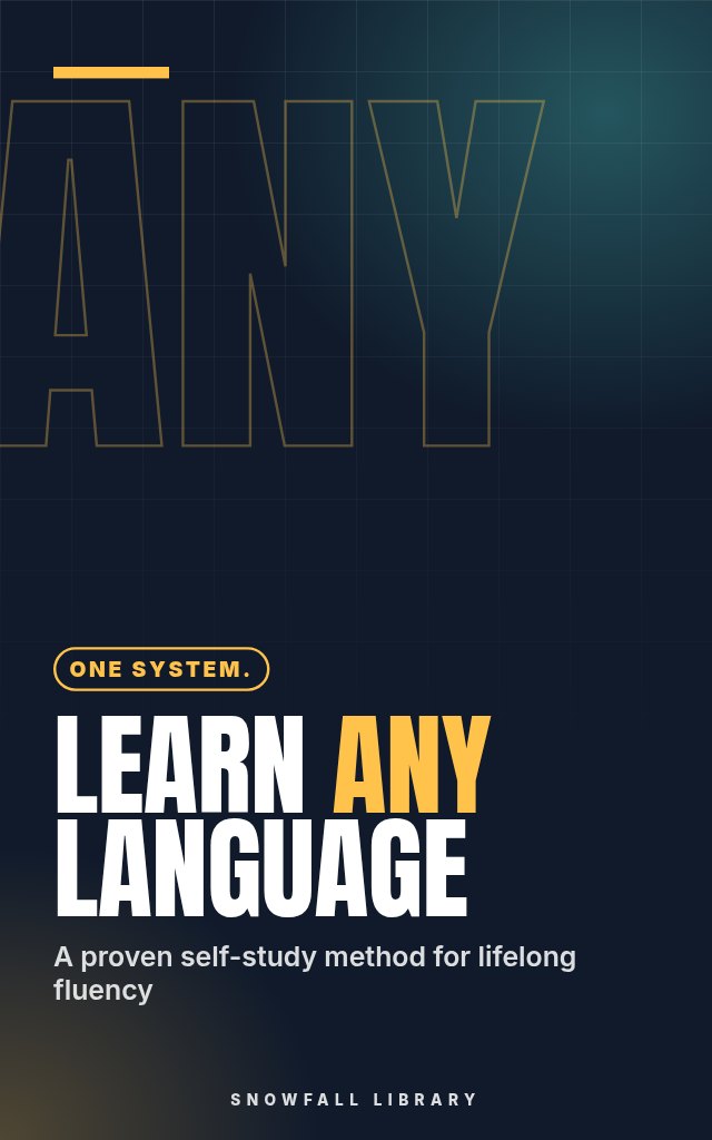 The Self-Directed Language Learner: A Complete Guide to Building Your Own Fluency System cover