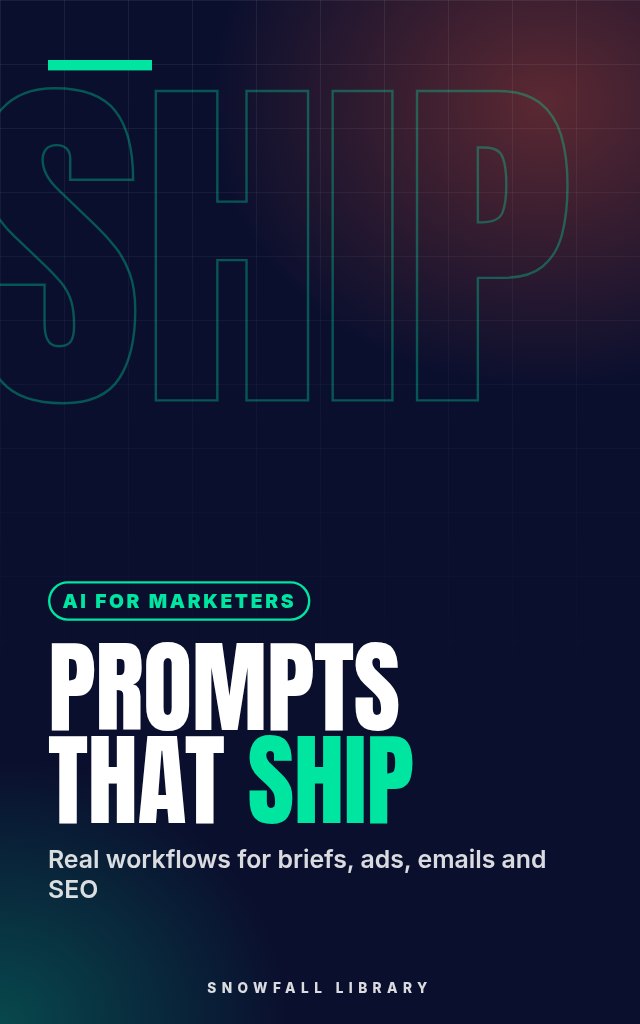AI Workflows for Marketers: Copy-Paste Prompts, Templates and Step-by-Step Systems for Real Marketing Tasks cover