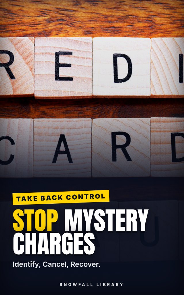 Mystery Charges: Decode, Cancel & Recover Unauthorized Payments cover