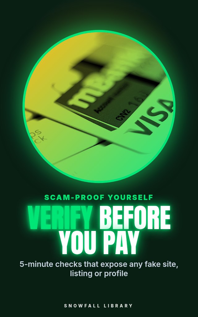 Stop Before You Send: How to Spot Online Scams, Verify Any Website and Protect Your Money cover