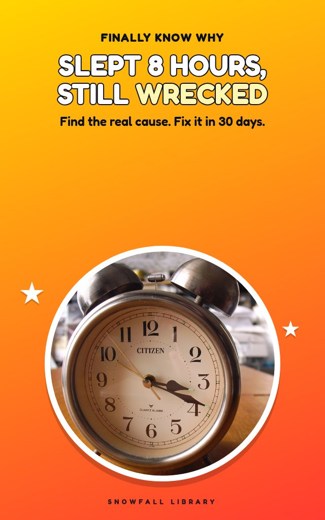 Always Tired After Sleeping Enough? The Self-Diagnosis Guide to Finding and Fixing the Real Cause cover