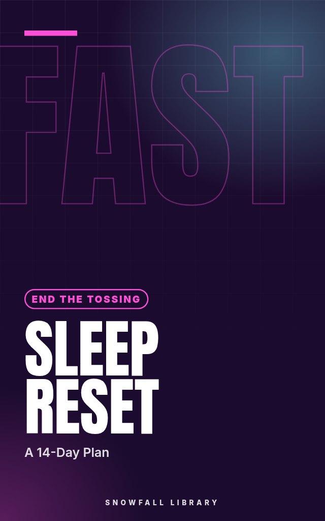 How to Fall Asleep Fast and Fix Your Sleep: A 14 Day Plan for Insomnia cover