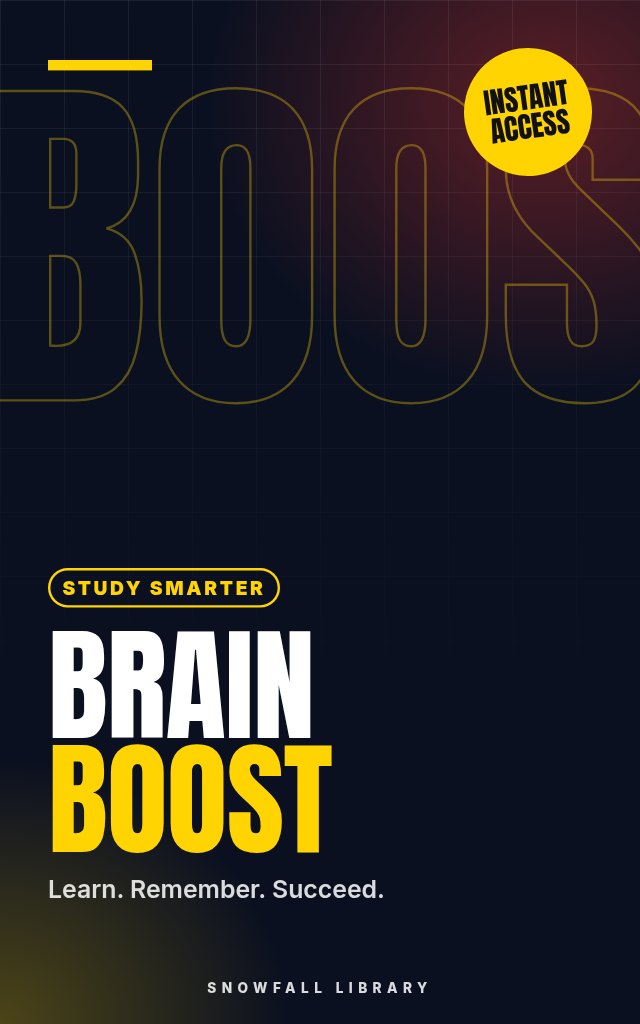 Study Smarter: Brain Boost cover