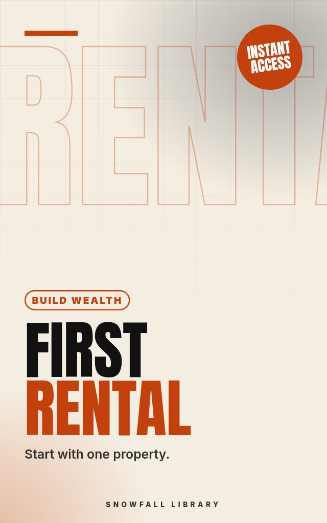 First Rental: A Step-by-Step Guide to Building Passive Income Through Your First Investment Property cover