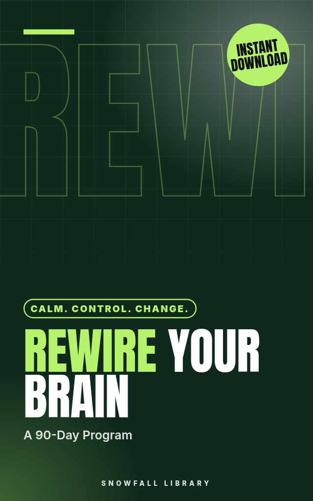 Rewire Your Worry: A 90-Day Neuroplasticity Program to Overcome Anxiety and Panic cover