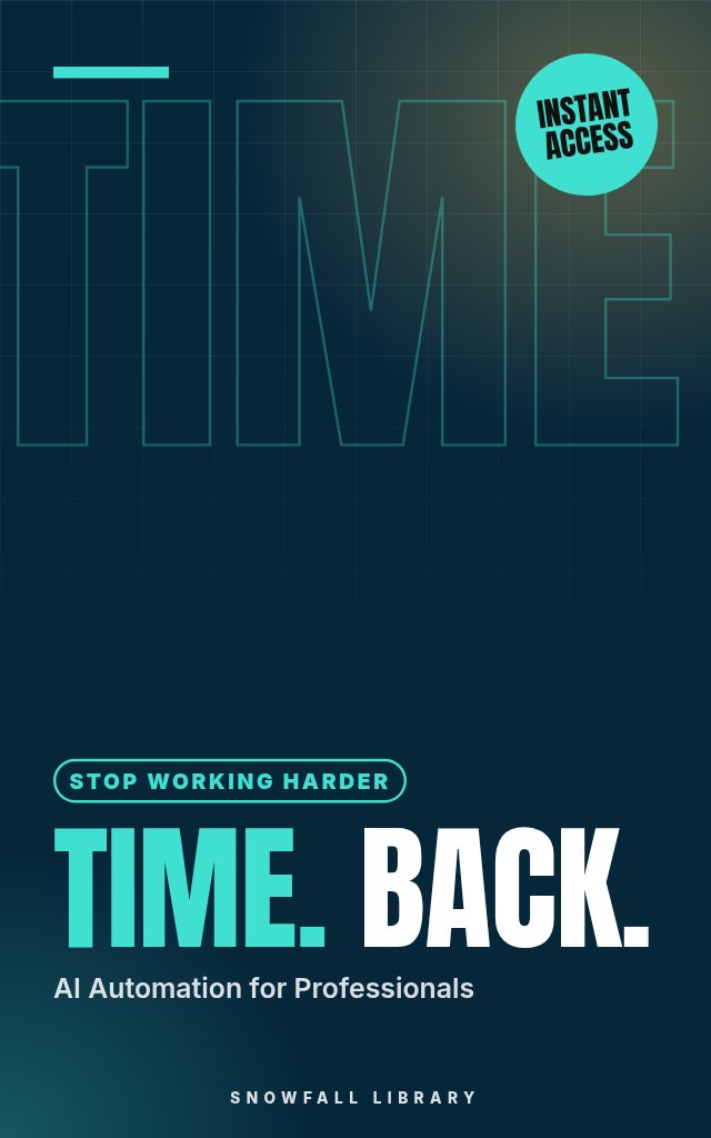 AI Automation for the Overwhelmed Professional: Reclaim Your Time with No-Code AI Workflows cover